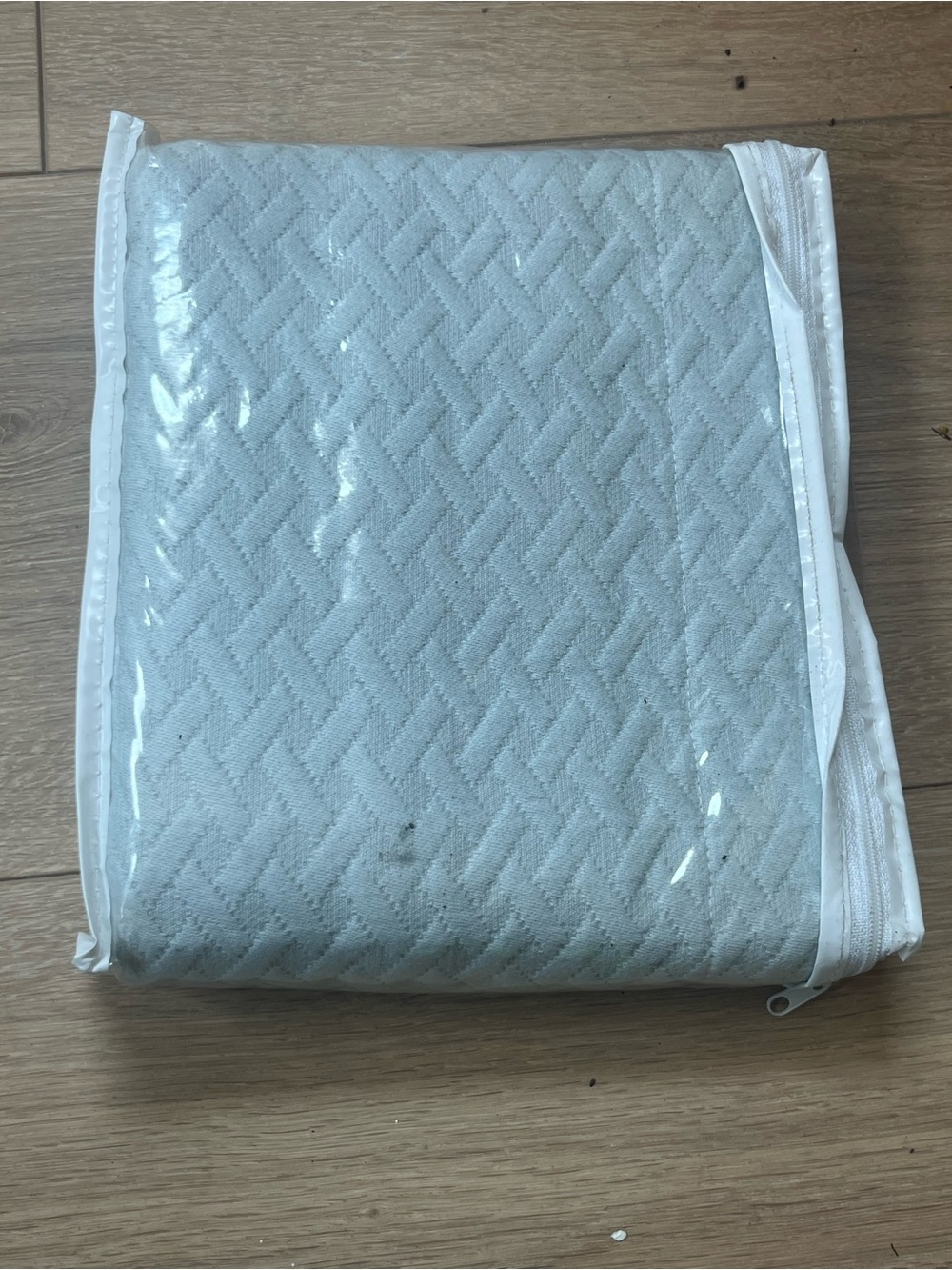 Quilted Light Blue Euro Sham 26x26 New by One Kings Lane Shabby Chic